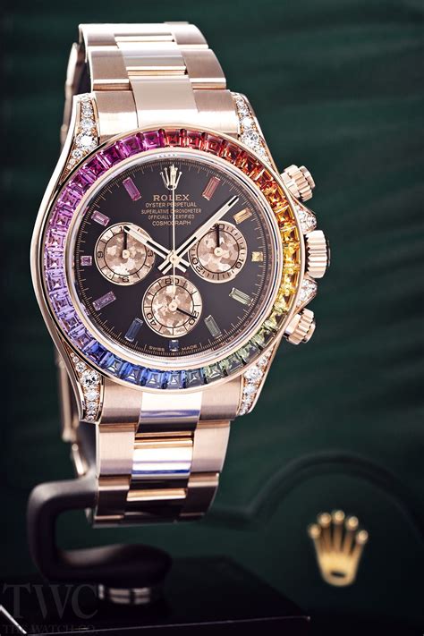 rolex daytona rose gold rainbow replica|knockoff daytona rolex for sale.